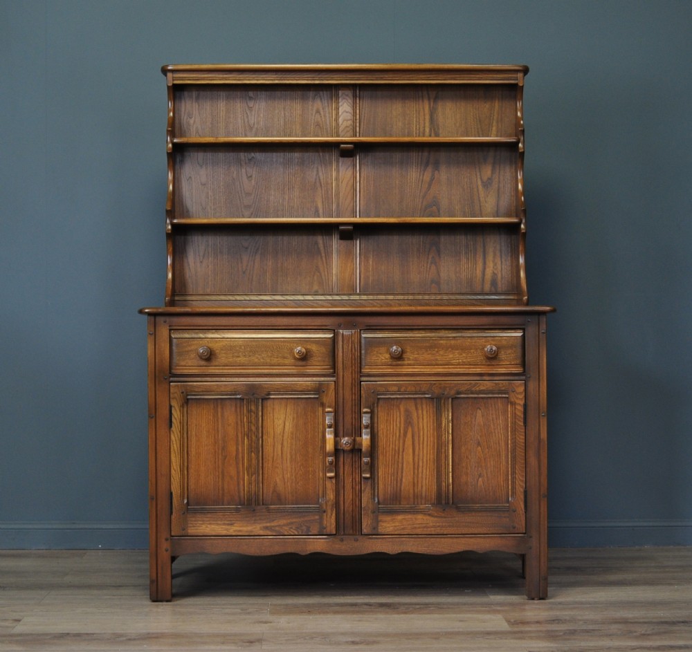 Attractive Vintage Ercol Elm Golden Dawn Sideboard Cabinet Dresser