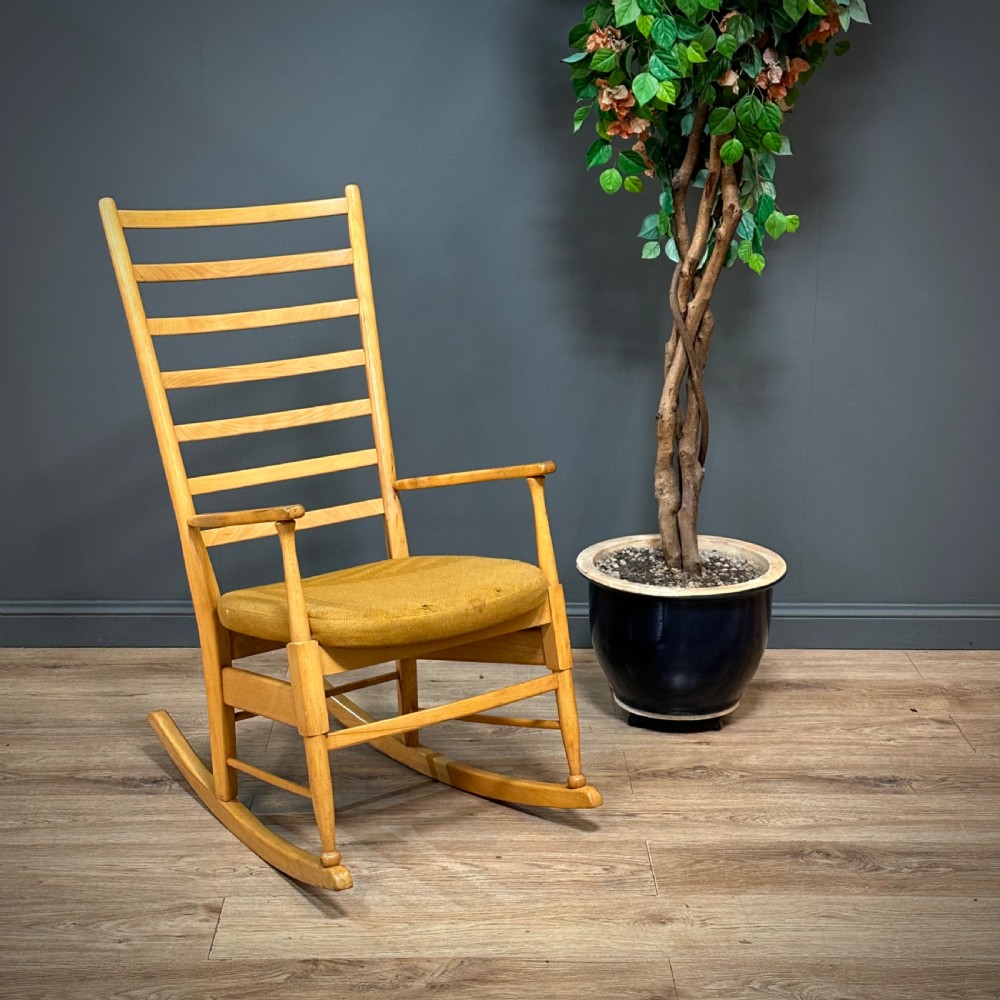 attractive mid century danish rocking chair