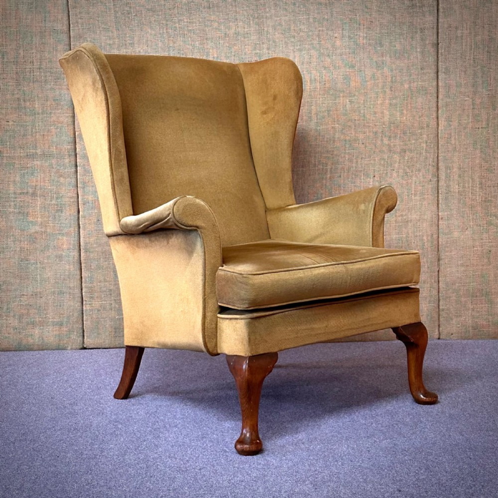 attractive vintage parker knoll wingback armchair for restoration