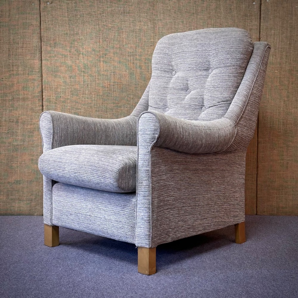 attractive royams chelmsford grey upholstered armchair