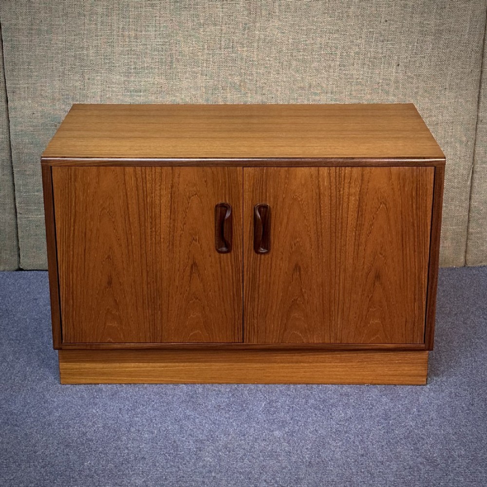attractive small mid century g plan teak 2 door cabinet cupboard